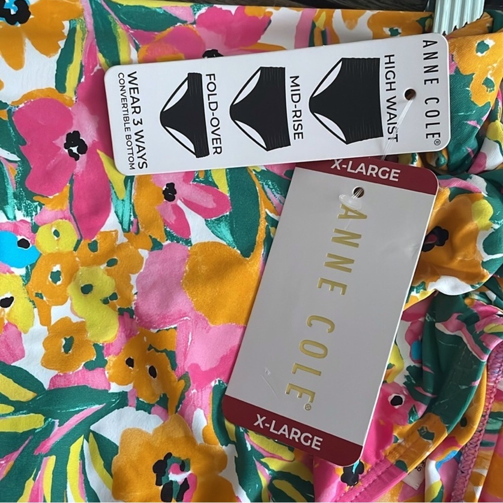 Anne Cole 3-way Convertible ‘Sunshine Floral’ Print Bottom - Picture 11 of 13
